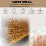 Retro Bamboo Roll Up Blinds 20" 28" 30" 36" 40" 46" 55" 68" 75" Waterproof Bamboo Shades for Indoor/Outdoor Patio, Cordless Reed Roller Shades with Lifter, Blackout Privacy Curtains(70" W x 48" H) KAKVSRBPER