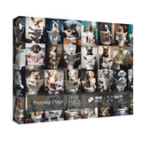 Pooping Dogs Puzzles 1000 Piece for Adults, Animal Jigsaw Puzzles 1000 Pieces, Funny Puppy Puzzles Prank Puzzle Dog Pooping BBOLDIN