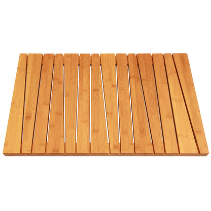 ToiletTree Products Bamboo Deluxe Shower Floor and Bath Mat - Wooden Bath Mat for The Bath, Shower, Pool, and More - Durable, Slip-Resistant Bamboo Shower Mat - 25.3" L x 15.7" W x 1.3" H - WoodArtSupply