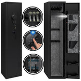 KAER 4-5 Gun Safes for Home Rifle and Pistols,Gun Safes,Shotgun Rifle Safe,Gun Safes for Rifle and Shotguns,Long Gun Cabinets with Fingerprint/Digital Keypad/Removable Shelf for Rifles Safes KAER