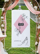 4 Pcs Polyester Oxford Cloth Blank Banners - Blank Banner Signs with Hanging Ropes, 2x4 ft DIY Blank Sublimation Vinyl Banners for Birthday Party Wedding Thanksgiving Christmas Indoor Outdoor Display Alphatool