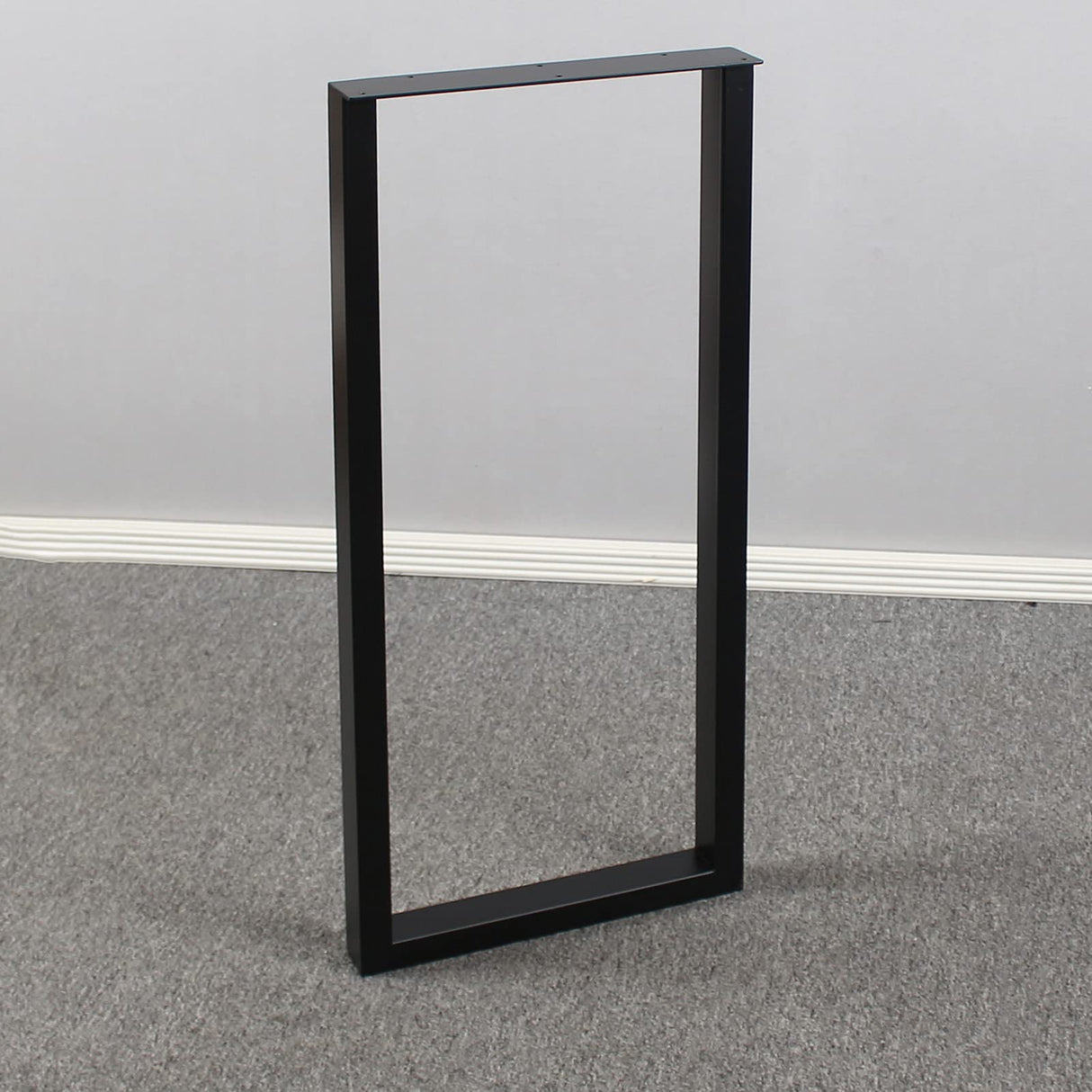 MBQQ Furniture Legs 35" Height 15" Wide Rustic Decory Rectangle Shape Table Legs,Heavy Duty Metal Desk Legs,Dining Table Legs,Industrial Modern, DIY Iron Bench Legs MBQQ