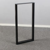 MBQQ Furniture Legs 35" Height 15" Wide Rustic Decory Rectangle Shape Table Legs,Heavy Duty Metal Desk Legs,Dining Table Legs,Industrial Modern, DIY Iron Bench Legs MBQQ