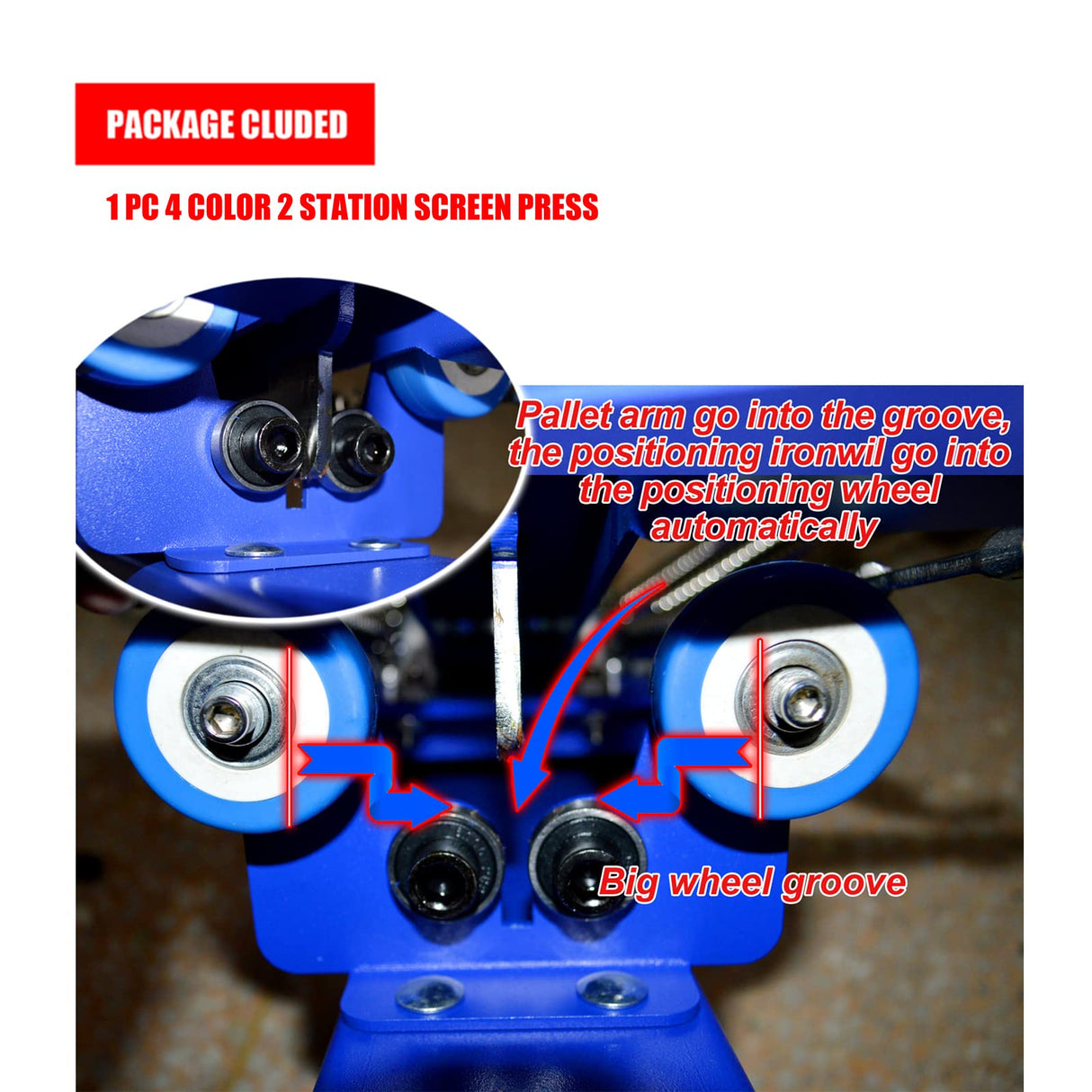 Tianiuseen Screen Printing Kit 4 Color 2 Station Screen Printer Silk Printing Press Equipment Material Screen Printing Flash Dryer for T-Shirt DIY Tianiuseen