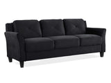 Lifestyle Solutions Harrington Sofa in Black LifeStyle Solutions