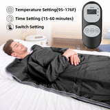 Mooawa Infrared Sauna Blanket for Detoxification Portable Far Infrared Sauna Blanket for Exercise Recovery Infrared Blanket Sauna with 95–176 °F Temp Range for Home Relaxation Calm Your Body and Mind Mooawa