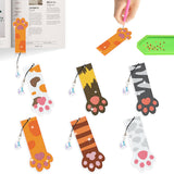 6 PCS Diamond Art Bookmarks Kits Diamond Painting Bookmark Cat Paw Bookmarks Handmade DIY Art Bookmark DIY Crafts Kit with Tool Accessories LIQALU