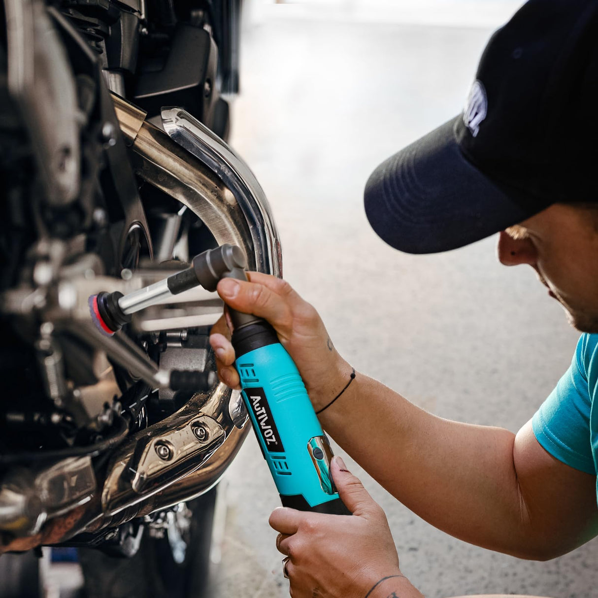 AUTIWOZ Cordless Mini Car Polisher, 12V Micro RO/DA Mini Polisher 6 Variable Speed, LED Display for Car Detailing, Waxing, Polishing, Scratch Removing,1inch 2inch 3inch Car Detailing Kit AUTIWOZ