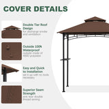 JANCANOPY Gazebo Replacement Cover for Grill Gazebo Model L-GG001PST-F, (Brown) JANCANOPY