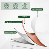 VIYET 72" Tall Kitchen Pantry Cabinet,White Metal Pantry Cabinet with 2 Drawers & 2 Adjustable Shelves,Utility Storage Cabinet Rust-Resistant for Living Room,Dining Room,Bathroom,Garage,Basement VIYET