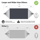 SUNCREAT Hammocks Outdoor Camping Double Hammock, Extra Large 2 Person Hammock for Camping, Dark Gray SUNCREAT