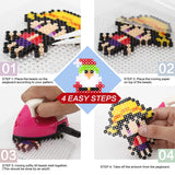 23,000 pcs Fuse Beads Kit for Kids Crafts, 30 Colors Iron Beads Set with 3 Pegboards, 5 Ironing Paper, 10 Patterns, Gifts for Birthday Christmas, Multicolor 5mm Melty Beads Bulk Refill Kit by Inscraft INSCRAFT