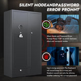 KAER 15-18 Gun Safe,Gun Safes for Rifles and Pistols,Rifle Safe,Gun Cabinet,Gun Safes for Home,Gun Safe for Rifles with Digital Keypad,Drawer,Removable Shelf (Unassembled) KAER