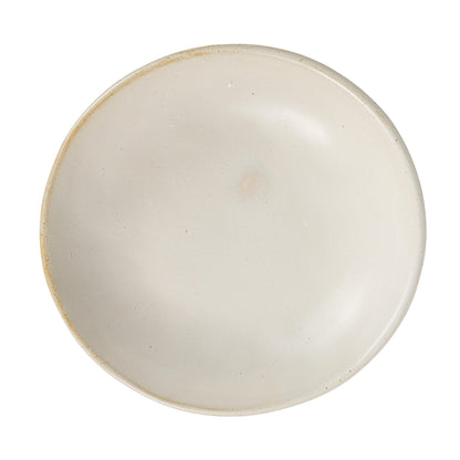 Creative Co-Op Stoneware Bowl w Reactive Glaze, White