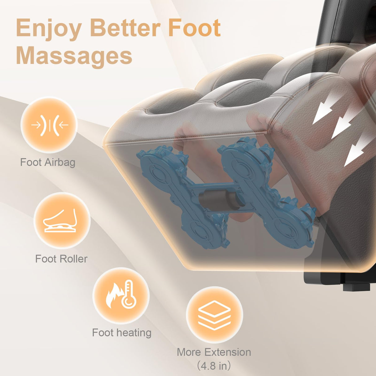 FURNIMAT 2025 Massage Chair Full Body, Zero Gravity Massage Chair with 10 Fix Rollers, Heating, Foot Massage, Auto Modes, Bluetooth Speaker, Touch Screen Controller (Upgraded Version) FURNIMAT