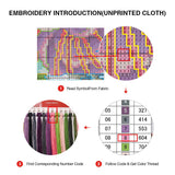 Eiazuiks Stamping Cross Stitch Kit,Cats Counting Cross Stitch Kit for Adult Beginners, Full Line DIY Cross Stitch Stitching Kit for Home Decor Cross Stitch Patterns 12x16 inches Eiazuiks