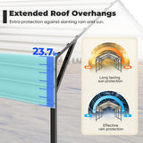 ADVANCE OUTDOOR Metal Roof Carport Kits 10x15 ft Heavy Duty Steel Car Canopy Hard Top Garage ADVANCE OUTDOOR