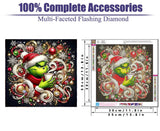 MjhRcll Christmas Diamond Art Kits for Adults,5D Diamond Painting Kits Full Round Drill,Diamond Dots for Relax and Home Decor 14X14 Inch MjhRcll