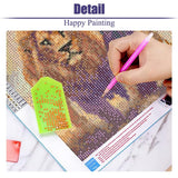 BOHADIY Jesus Diamond Painting Kits for Adults. Easter Religion Christ Diamond Art Full Drill Round Gem Art Lion 5D Diamond Dots Suitable Home Wall Decor 12x16inch BOHADIY