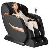 MEROUS 4D Zero Gravity Massage Chair Recliner, SL-Track Shiatsu Massage Chair Full Body with Voice Control,Body Scan,Waist Heating,Bluetooth,Foot Rollers,32 Airbags&Extended Footrest (Gray) MEROUS