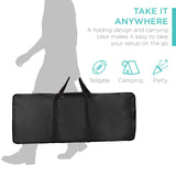 Best Choice Products Portable Pop-Up Bar Table for Indoor, Outdoor, Party, Picnic, Tailgate, Entertaining w/Carrying Case, Storage Shelf, Removable Skirt Best Choice Products