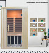 Kang Share Home Infrared Sauna Room 2 Person Wooden Canadian Hemlock 1260W Low Magnetic Graphene Carbon Plate Heater Indoor Saunas Kang Share