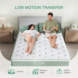 Novilla Twin Size Mattress, 12 Inch Hybrid Mattress with Knitted Cover, Gel Memory Foam with High High Resilience Foam for Pressure Relief, Medium Firm Mattress Novilla