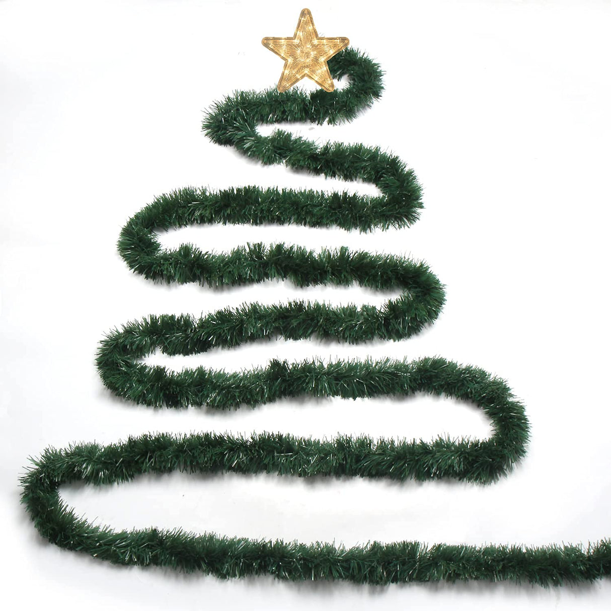 LOMIMOS 32.8 Ft Christmas Twist Garland，Artificial Vine Soft Greenery Decoration for Party Wedding Supplies LOMIMOS