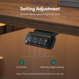 FEZIBO Standing Desk with Keyboard Tray, 40 × 24 Inches Electric Height Adjustable Desk, Sit Stand Up Desk, Computer Office Desk, Rustic Brown FEZIBO