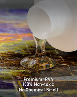 Nicpro 2 Pack Jigsaw Puzzle Glue, 8 oz / 240ml with Sponge Head, Preserves Finished Puzzles, Quick-Drying, Non-Toxic & Clear Water-Soluble Puzzle Glue Kit for 1000/3000/5000 Pieces Nicpro