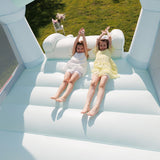 Bounceland Bouncy Castle Daydreamer Mist Bounce House, Pastel Bouncer with Slide, 12 ft L x 9 ft W x 7 ft H, UL Blower Included, Trendy Bouncer for Kids, Indoor and Outdoor Use Bounceland