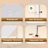 WLIVE White Dresser TV Stand for Bedroom with Charging Station and Open Shelves, Fabric Dresser with 8 Drawers and Wood Top, Wide Storage Chest of Drawers for Living Room, Hallway WLIVE