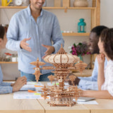 RUIFAM 3D Wooden Puzzles for Adults, SkyCity Music Box Model Kit, 600+ Pcs Cityscape Design, Challenging Mechanical DIY Craft, STEM Toy and Unique Gift for All Occasions RUIFAM