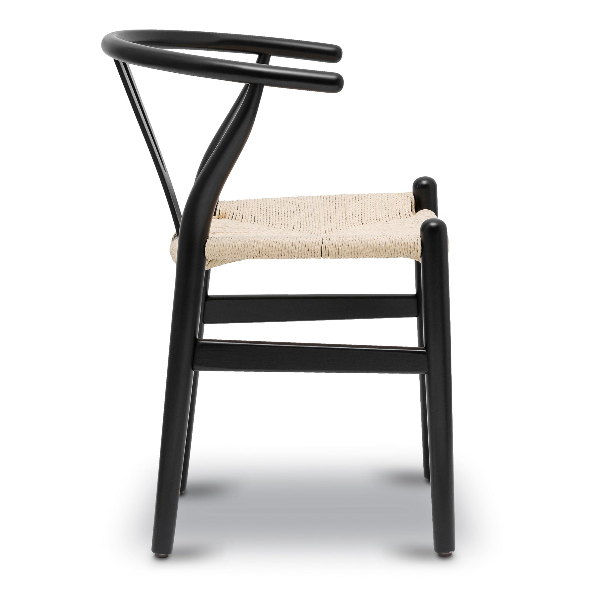 POLY & BARK Weave Chair, Single, Black - WoodArtSupply