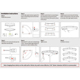 HORLIMER Floating Corner Shelf Wall Mount, Set of 3 Rustic Wood Corner Wall Shelves with Fence for Bedroom, Living Room, Bathroom, Kitchen, Brown HORLIMER