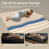 Queen Mattress- 12 Inch Hybrid Firm Support with Pocketed Coils & Cooling Gel Memory Foam | Orthopedic Back Pain Relief | Breathable | Queen Size Mattresses in a Box Pixafog