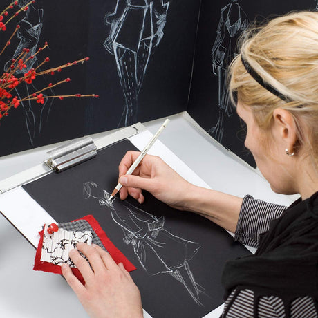 Professional White Charcoal Pencils Set - Brusarth 3 Pieces Sketch Highlight White Pencils for Drawing, Sketching, Shading, Blending, White Chalk Pencils for Beginners & Artists Brusarth