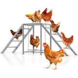 Chicken Coop, Chicken Perches with Swing, Chicken Roosting Bars, Chicken Run Accessories Toy, Wooden Chicken Ladder for Pet's Healthy & Happy, Sturdy and Easy to Clean, Suitable for Backyard Farm Nandae