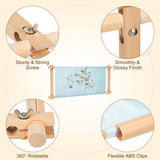 PATIKIL Needlepoint Embroidery Tapestry Scroll Frame, 33"x12" Beech Wood Cross Stitch Frame Needlepoint Holder Quilting Hoop Stand Stitching Frame for Sewing PATIKIL