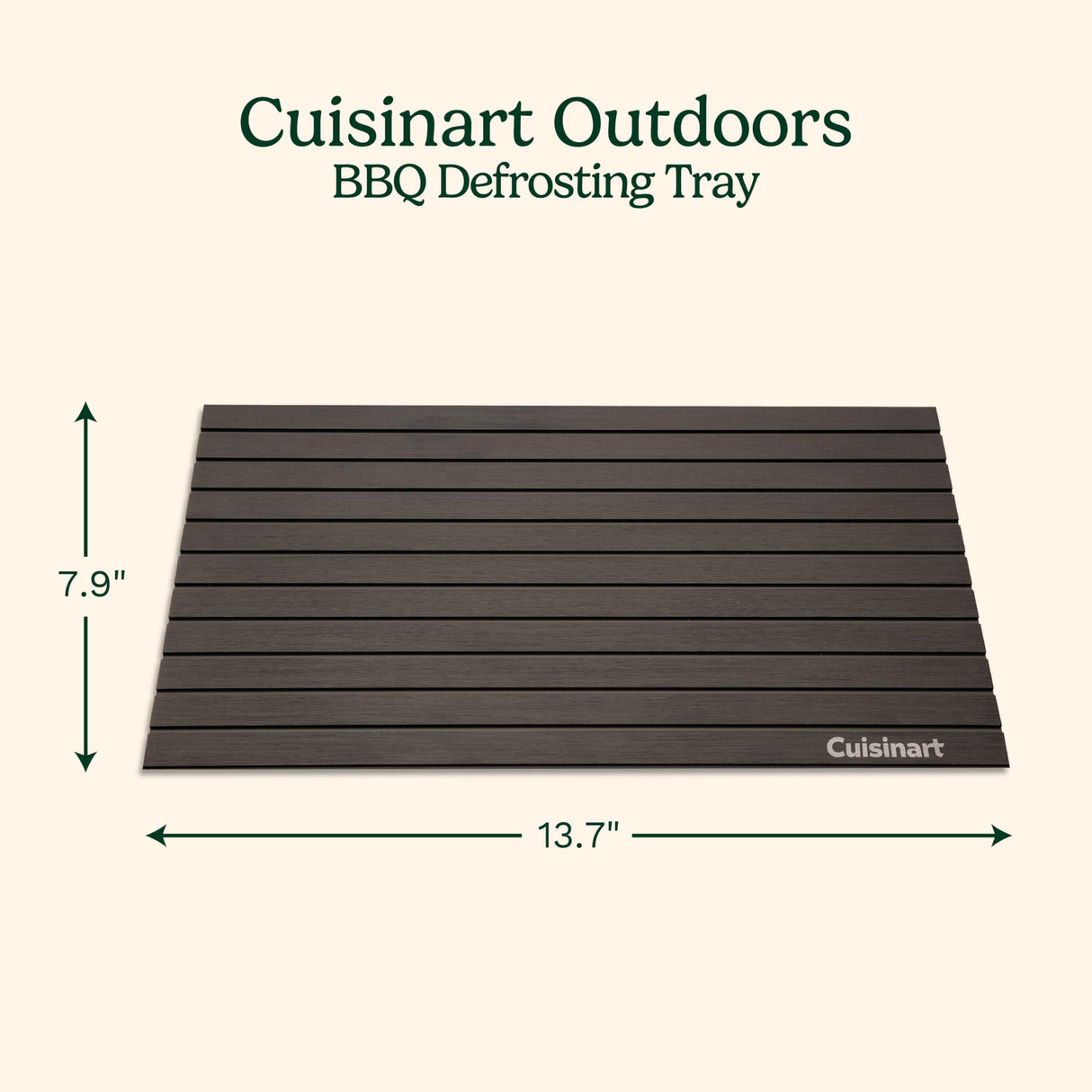 Cuisinart BBQ Defrosting Tray, Conductive Aluminum Rapid Thaw Plate for Frozen Meat, Quick Defrosting Tool to Preserve Natural Flavors, Easy to Clean Kitchen Gadget and Grilling Accessories for Home Cuisinart