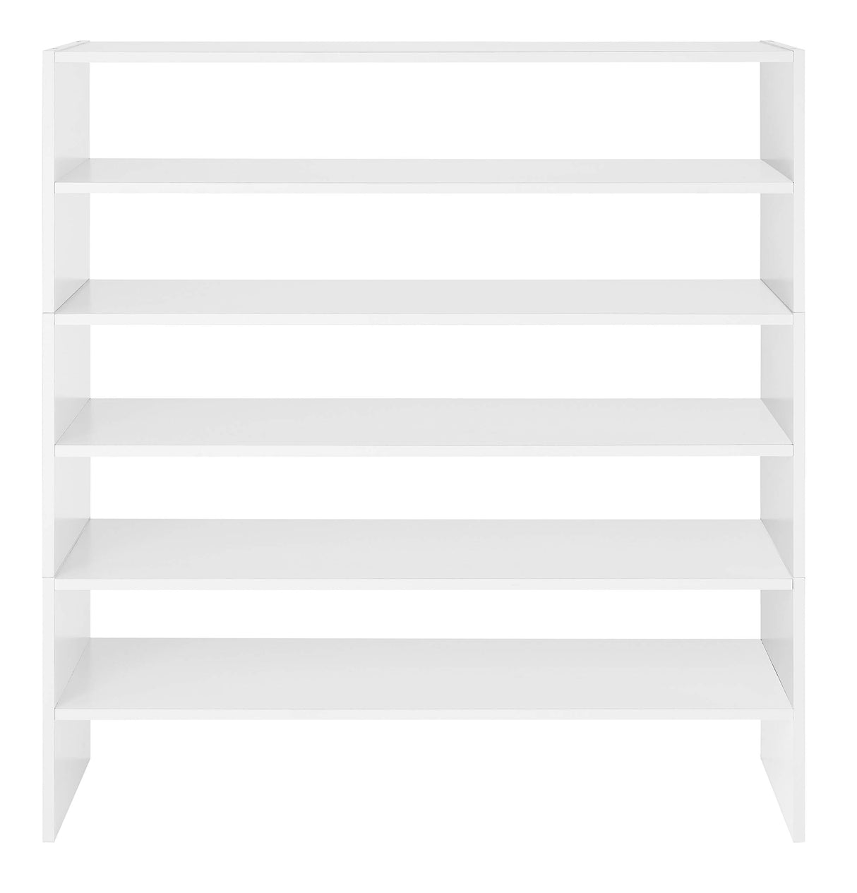 Whitmor Stackable 31" Extra Wide 2-Shelf Storage Organizer, White Whitmor