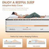 PayLessHere 12 Inch Innerspring Mattress in a Box with Bamboo Charcoal Gel Memory Foam Fiberglass Free CertiPUR-US Certified Medium Firm Spring Mattress Pressure Relief,Twin PayLessHere