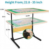 BuilderButler 1500pcs Puzzle Table with Legs,34.25" x 25.2"Wooden Jigsaw Puzzle Board with 4 Drawers & Cover,Height Adjustment & Weight optimization BuilderButler