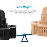 Snapmaker Filament PLA 1.75 mm, PLA Filament Wood Filament for 3D Printers, -0.05mm 0.75kg /Spool, Wood-Like Color Snapmaker