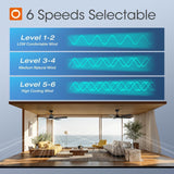 addlon Ceiling Fans with Lights, 52 inch Black Ceiling fan with Light and Remote Control, Reversible, 3CCT, Dimmable, Noiseless, Ceiling Fan for Bedroom, Farmhouse, living room, Indoor/Outdoor Use addlon