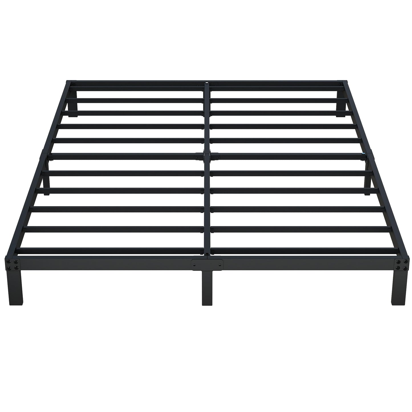 Maenizi 8 Inch Bed Frame Queen Size No Box Spring Needed, Heavy Duty Queen Platform Metal Bed Frame Support Up to 3000 lbs, Easy Assembly, Noise Free, Black