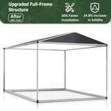 AirWire 6x8 FT Outdoor Storage Shed, Garden Shed with Updated Frame Structure and Lockable Doors, Metal Tool Sheds for Backyard Garden Patio Lawn, Grey AirWire