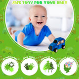 Chivao 12 Pcs Wood DIY Car Toys, Unfinished Wooden Cars, Paintable Wood Toys, Wooden Crafts for Students Home Activities Craft Projects Easy Woodworking(Vivid Style) Chivao