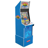 Arcade1Up Street Fighter II Champion Edition Big Blue Cabinet Style Arcade Machine w/ 12 Games, Coinless Operation, Light-Up Marquee, WiFi, and Stool ARCADE1UP
