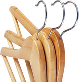 Utopia Home Premium Wooden Hangers 30 Pack - Durable & Slim Coat Hanger - Suit Hanger with 360-Degree Rotatable Hook - Wood Hangers with Shoulder Grooves (Natural Color) Utopia Home